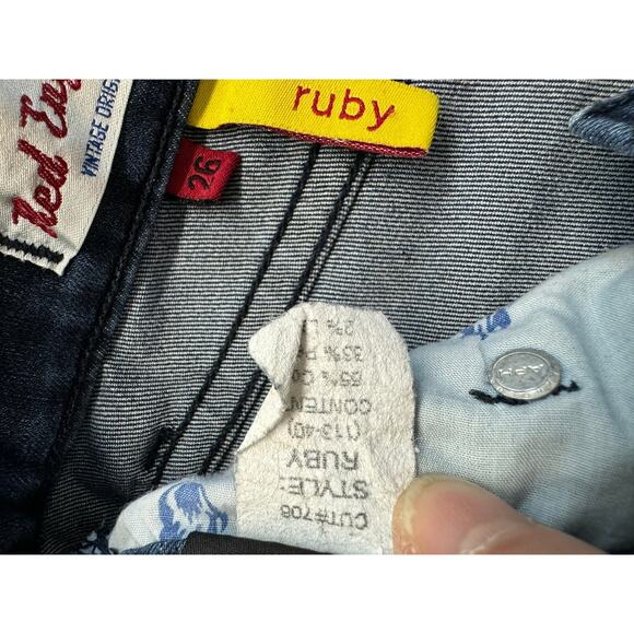 Red Engine Genuine Jeans, Vintage, Ruby,  Made In The USA, 26 - Picture 4 of 11